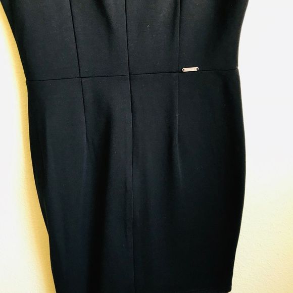 Guess Black Rosita Lace Up Bodycon Mesh Cocktail Dress - Picture 6 of 7